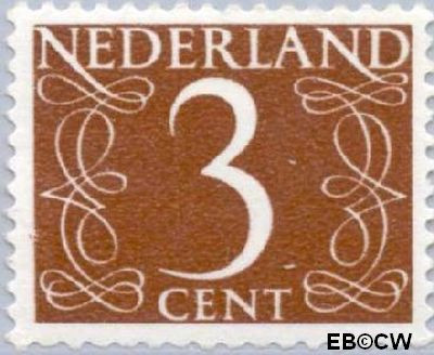 Nederland NL 0463 1953 Cijfer type 'van Krimpen' Ongebruikt 3