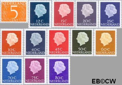 Nederland NL 0465b#634b 1967 Koningin Juliana- Type 'En Profile' Postfris