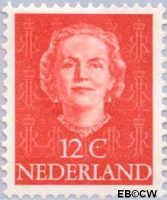 Nederland NL 0522 1951 Koningin Juliana- Type 'En Face' Ongebruikt 12
