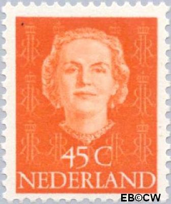 Nederland NL 0529 1949 Koningin Juliana- Type 'En Face' Postfris 45