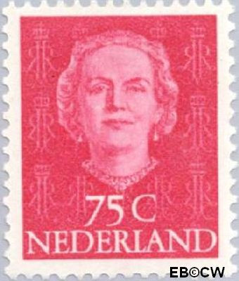 Nederland NL 0533 1951 Koningin Juliana- Type 'En Face' Gebruikt 75