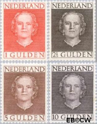 Nederland NL 0534#537 1949 Koningin Juliana- Type 'En Face' Postfris