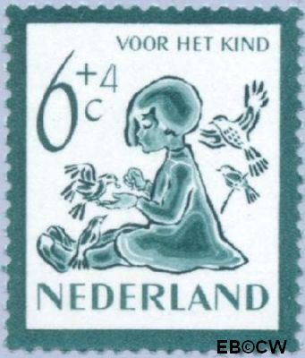 Nederland NL 0565 1950 Kind en dieren Ongebruikt 6+4