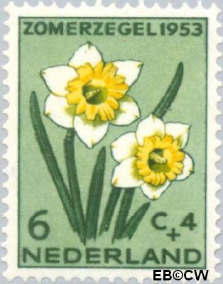 Nederland NL 0604 1953 Bloemen Gebruikt 6+4