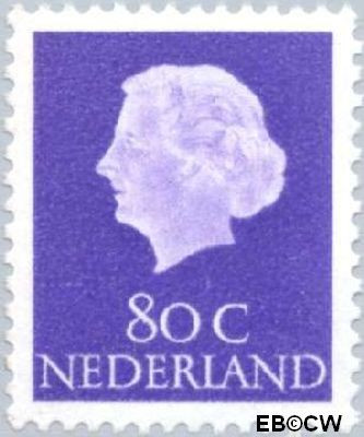 Nederland NL 0634 1958 Koningin Juliana- Type 'En Profile' Gebruikt 80