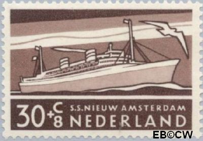 Nederland NL 0692 1957 Schepen Ongebruikt 30+8