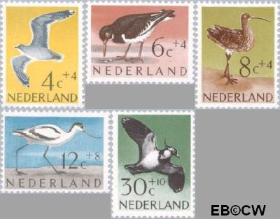 Nederland NL 0752#756 1961 Vogels Postfris