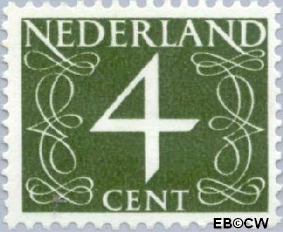 Nederland NL 0774 1962 Cijfer- Proef fluorescentie Gebruikt 4