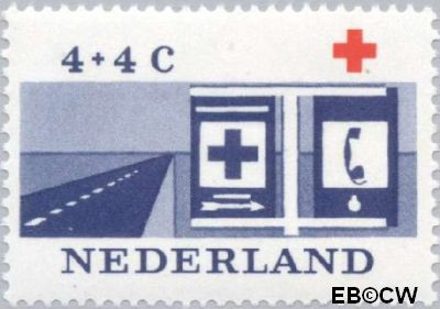Nederland NL 0795 1963 Rode Kruis Gebruikt 4+4