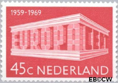 Nederland NL 0926 1969 C.E.P.T.- Gebouw Postfris 45