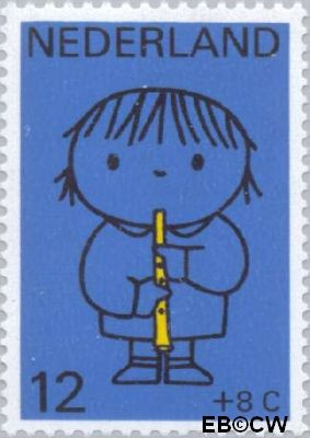 Nederland NL 0932 1969 Kind en muziek Gebruikt 12+8
