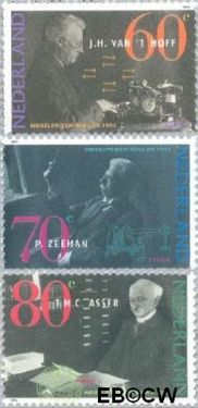 Nederland NL 1478#1480 1991 Nobelprijswinnaars Postfris