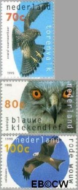 Nederland NL 1649#1651 1995 Roofvogels Postfris