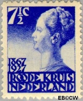 Nederland NL 206 1927 Rode Kruis Gebruikt 7½+3½