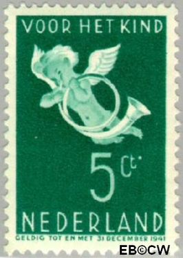 Nederland NL 290 1936 Bazuinengel Gebruikt 5+3