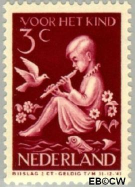 Nederland NL 314 1938 Kind en muziek Gebruikt 3+2