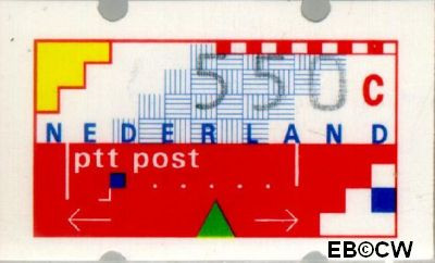 Nederland NL ATM29 1989 Opgedrukte waarde Gebruikt 550