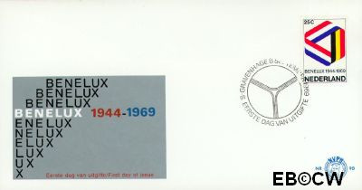 Nederland NL E098 1969 BENELUX FDC zonder adres
