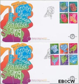 Nederland NL E634 2011 Nederland groen FDC zonder adres