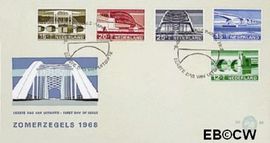 Nederland NL E89 1968 Bruggen FDC zonder adres