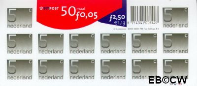 Nederland NL HB1108B 2001 Cijfer type 'Crouwel' Gebruikt 5