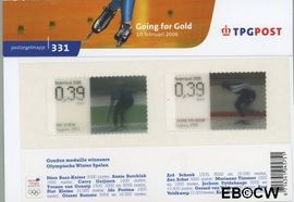 Nederland NL M331 2006 Olympische winterspelen- Going for gold Postfris