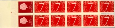 Nederland NL PB1 1964 2x15 Juliana en profile, 10x7 cijfer v. Krimpen Postfris