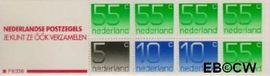 Nederland NL PB33b 1987 1x5, 2x10, 5x55 cijfer Crouwel Postfris