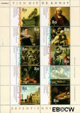 Nederland NL V1826-35 1999 Nederlandse kunst 17e eeuw Postfris