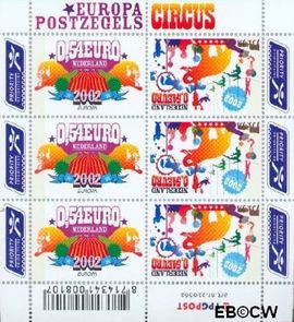 Nederland NL V2099-00 2002 C.E.P.T.- Circus Postfris 54