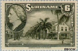 Suriname SU 227 1945 Wilhelmina en landschappen Gebruikt 6