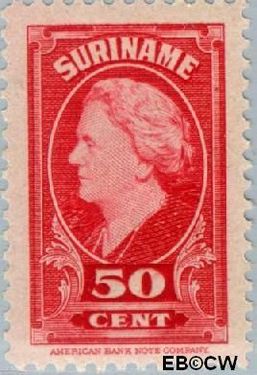 Suriname SU 237 1945 Koningin Wilhelmina Gebruikt 50