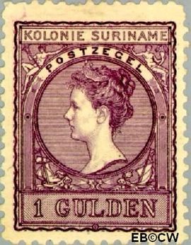 Suriname SU 56 1907 Medaillon Gebruikt 100