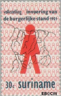 Suriname SU 566 1971 Volkstelling Gebruikt 30