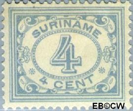 Suriname SU 76 1913 Drukwerkzegel Gebruikt 4