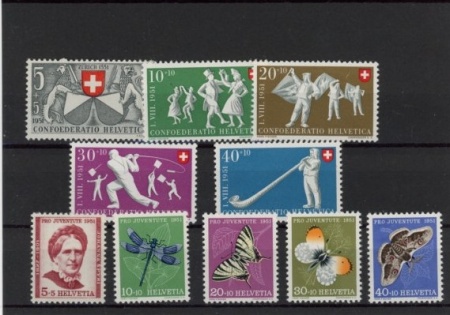 Zwitserland ZWI1951EX 1951 Complete jaargang Zwitserland 1951 excl. blok Postfris