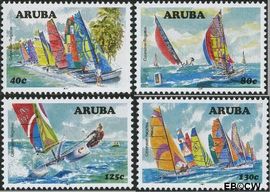 Aruba AR 384#387 2007 Catamaran regatta Postfris