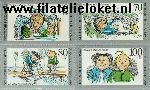 Bundesrepublik BRD 1455#1458  1990 Max en Moritz  Postfris