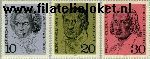 Bundesrepublik BRD 616#618  1970 Bekende personen  Postfris