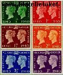 Groot-Brittannië grb 215#220  1940 Postzegeljubileum  Postfris
