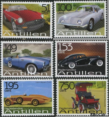 Ned. Antillen NA 1652#1657 ** Auto's Postfris