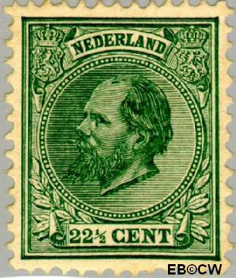 Nederland NL 0025 1888 Koning Willem III- 5e emissie Gebruikt 22½