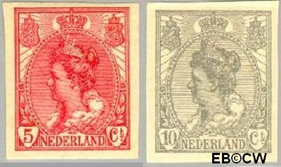 Nederland NL 0082#83 1923 Koningin Wilhelmina- 'Bontkraag' ongetand Ongebruikt
