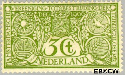 Nederland NL 0085 1906 Tuberculosebestrijding Gebruikt 3+3