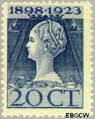 Nederland NL 0125 1923 Koningin Wilhelmina- Regeringsjubileum Gebruikt 20