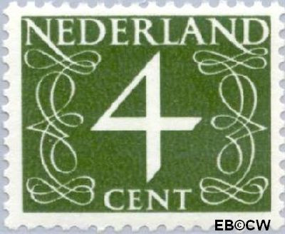 Nederland NL 0464 1946 Cijfer type 'van Krimpen' Gebruikt 4