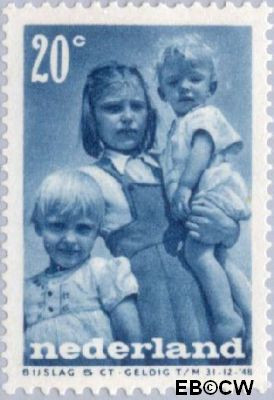 Nederland NL 0499 1947 Levensstadia kind Ongebruikt 20+5