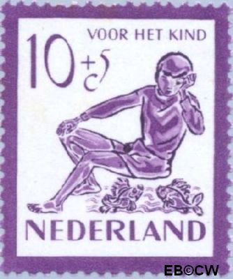 Nederland NL 0566 1950 Kind en dieren Ongebruikt 10+5
