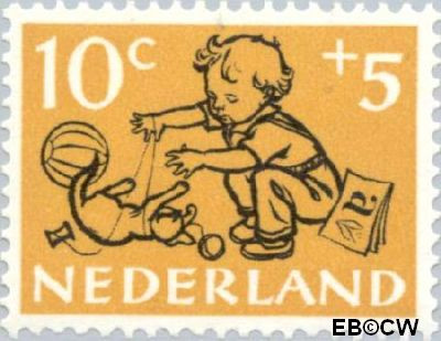 Nederland NL 0599 1952 Kind en dier Ongebruikt 10+5