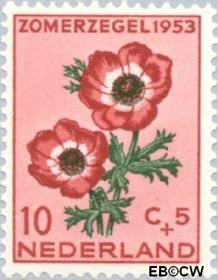 Nederland NL 0605 1953 Bloemen Gebruikt 10+5
